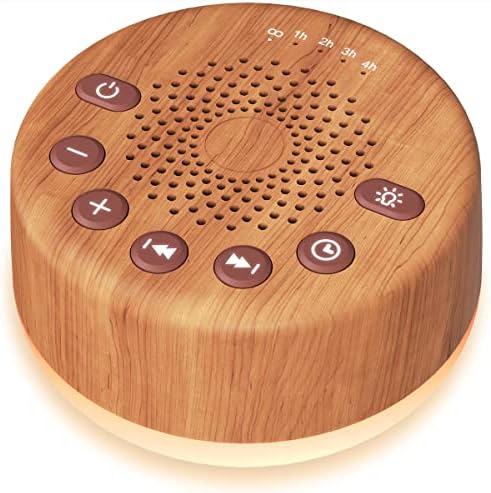 Easysleep Sound White Noise Machine com 25 sons calmantes e luzes noturnas com função de memória 32 níveis de volume e 5 timer