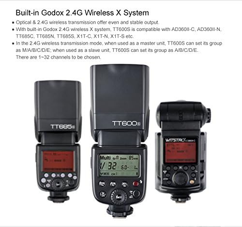 Godox tt600s thinklite flash 2.4g sem fio speedlight mestre/escravo para Sony A7 A7R A7S Mark II III A6500 A6300 A6000 RX100