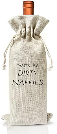 Anúncio de gravidez Sacos de presente de vinho - bolsas de vinho de presentes de nova mãe - bolsa de capa para ter