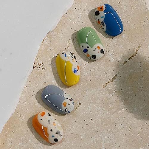 1Jar de Multicolor Sea Shell Stone Manicure Decoração 3D UNIL ART Tamanho misto Partes de unhas criativas Diy Manicure Decoration -