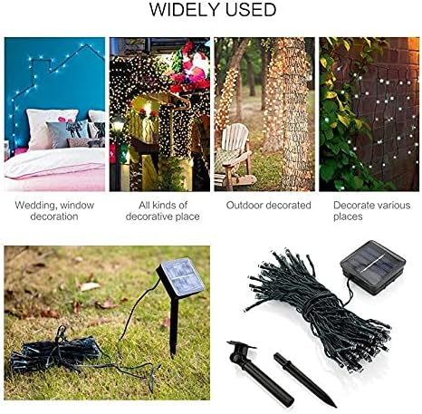 LXXSH 200 Garland de Natal LED Fairy Light Outdoor Power Powerd String Lights 8 Modo 22m Decoração de casamento no jardim