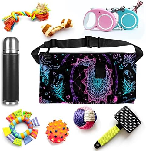 Dream Catcher Waist Bag Pack Fanny Pack for Men & Women Hip Bum Bag com alça ajustável para treino ao ar livre viajando ciclismo de caminhada em corrida