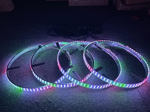 15,5 '' Dream perseguir + RGB 3 Linha Fluxo de linha tripla Kit de luz de anel da roda LED WTurn Singnal Função Função Bluetooth
