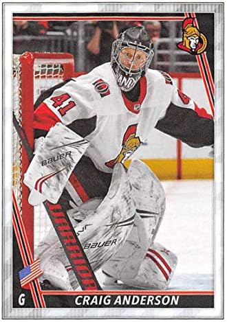 2020-21 TOPPS NHL Sticker #348 Craig Anderson Ottawa Senators Hockey Sticker Card