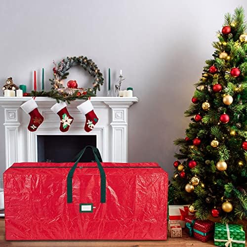 A bolsa de armazenamento de árvore de Natal pode armazenar armazenamento de árvore de Natal em casa de armazenamento durável Poeira e bolso com zíper com organizador de armazenamento de bolsa para armário para armário