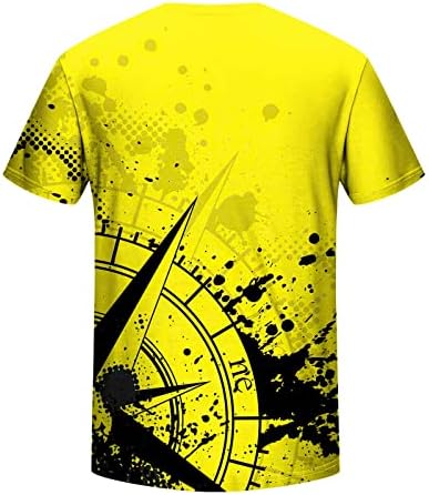 Ozmmyan 3D Imprimir camisetas de impressão digital para homens plus size de verão camisetas gráficas camisetas curtas manga de gola coletiva pullover de camisetas casuais casuais