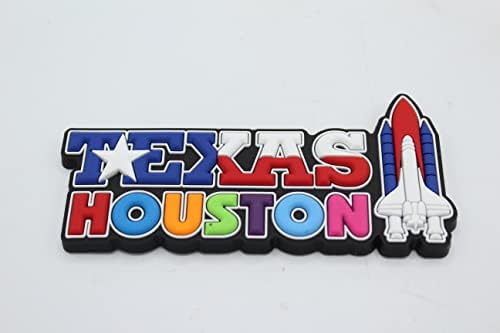 Borracha 3d Houston Texas Shuttle Refrigerador Magnet Mãe -Lóteres Colecionáveis ​​Houston Texas