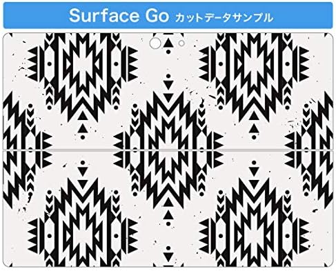 capa de decalque igsticker para o Microsoft Surface Go/Go 2 Ultra Fin Protective Body Skins 010891 Native Pattern White Black