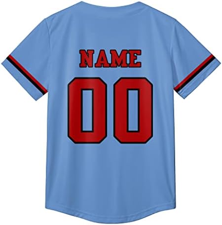 Jersey de beisebol personalizada Presentes de fãs de esportes de camisa personalizados Número personalizado Número uniforme para homens Mulheres menino