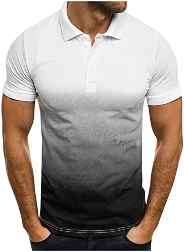 Wenkomg1 gradiente masculino Henley camisas de manga curta Tops ao ar livre 2022 camiseta de moda camiseta de verão camiseta l0322
