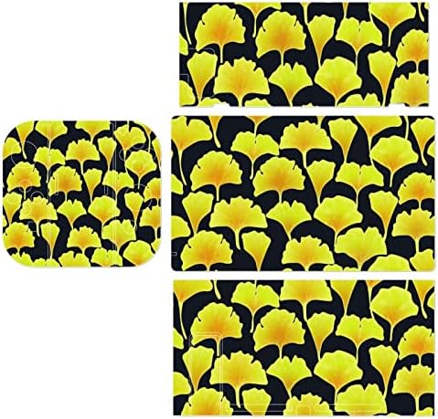 Ginkgo folhas de outono adesivos de decalques cobrem placa face protetora da pele para nintendo switch