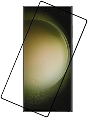 Para o Samsung Galaxy S23 Ultra Screen Protector - [2 pacote] Protetor de protetor de tela de vidro temperado preto Protetor