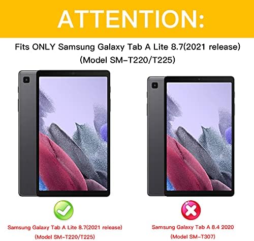 Rantice Samsung Galaxy Tab A7 Lite Caso para crianças 8,7 polegadas 2021, estojo Samsung A7 Lite com Kickstand, Samsung