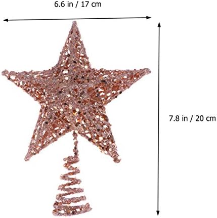 Toppers de árvore de estrela de estrela de Natal AMOSFUN de Natal