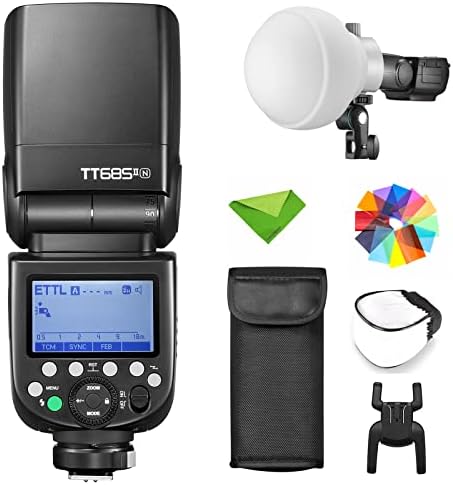 GODOX TT685II-N I-TTL Flash SpeedLight Speedlite Câmera Flash com ML-CD15 Difusor HSS 1/8000S Speedlite Flash, 2,4g sem