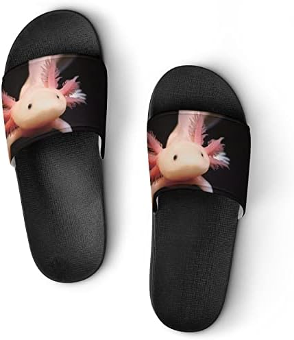 Linda newt axolotl unissex home chinelos de secagem rápida sandálias de chuveiro não deslizamento