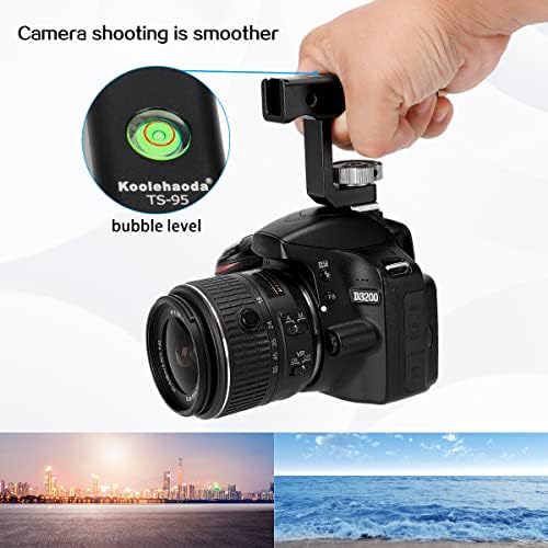 KooleHaoda Mini Mini Top, câmera Hot Shoe Top Manking com montagem de sapato frio para câmeras DSLR - TS95