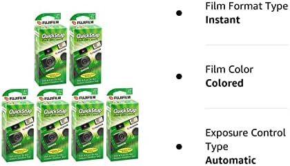 Fujifilm Quicksnap Flash 400 Câmera de uso único com flash, pacote de 6