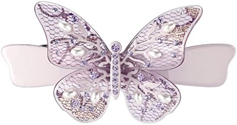 Tkfdc cocar butterflys butterflys clipe de cabelo damas cartão de cabelo horizontal clipe clipe rabo de cavalo