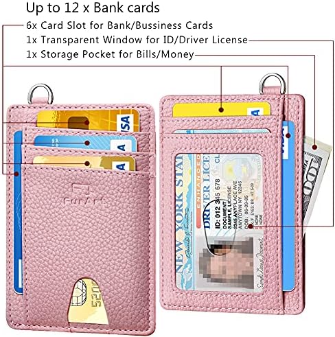 Carteira minimalista Slim Slim, carteiras de bolso dianteiro, bloqueio de RFID, titular de cartão de crédito para