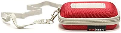 Caixa de fone de ouvido com proteção rígida da Navitech Red Compatível com o Earbud de Earbud Open EP30 SOLTMAGIC