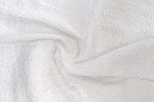 Decorrack 10 pacote pano de lavagem de algodão, luxuoso macio, 12 x 12 polegadas Ultra absorvente, panos laváveis ​​da máquina, branco