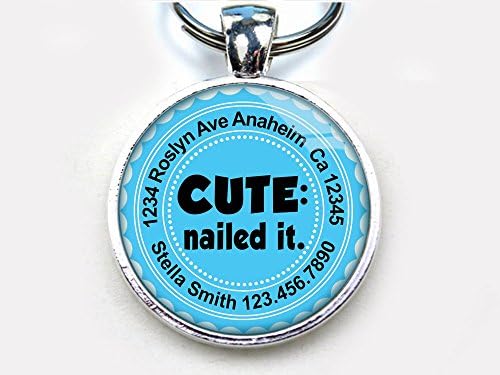 Tag de identificação de animais de estimação personalizada Tag Cat Tag Pet Humor engraçado fofo: pregou SGL