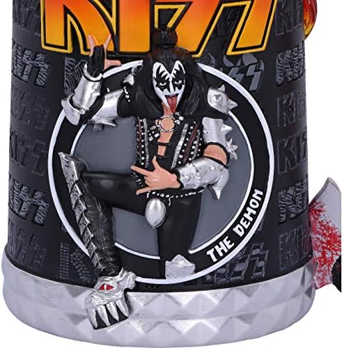 Nemesis agora oficialmente licenciado Kiss Flame Range Gene Simmons The Demon Tankard, Black, 14,5cm