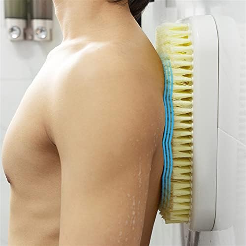 Escova de chuveiro mabek para as costas do corpo esfregando artefato preguiçoso toma um banho para limpar as costas