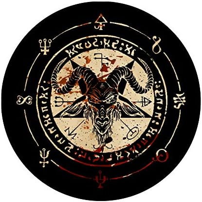 Selo de Baphomet Occult Pentagram Goat Satânico Popsockets PopGrip: Grip Swappable para telefones e tablets