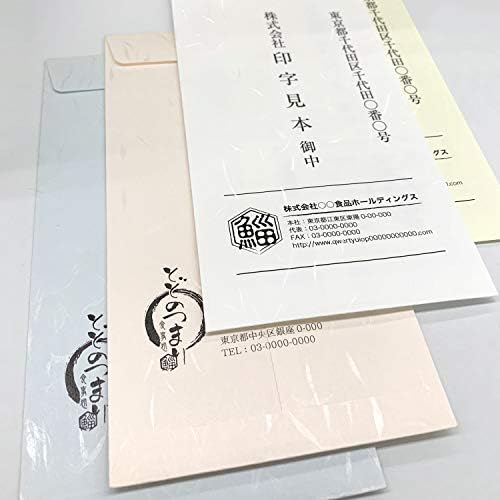 Nagatoya Shoten Washi Paper [Nagomigami] Envelopes compatíveis com impressora, sem estrutura, 3 tamanhos longos, grande obrigado