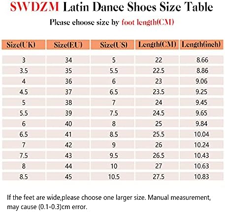 Swdzm Women Women Latin Dance Boots Peep Toe Salsa Ballroom Performance Sapatos de dança do tornozelo, modelo YCL456