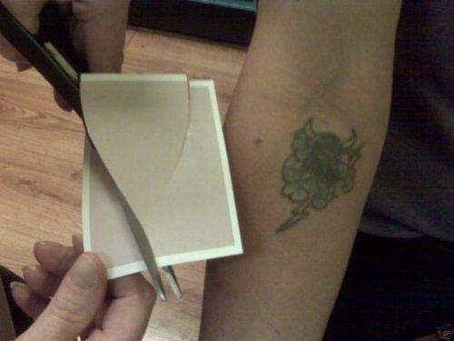 Ocultar tatuagem temporária da tinta encobrimento de 4 x 6 - cor de cobre