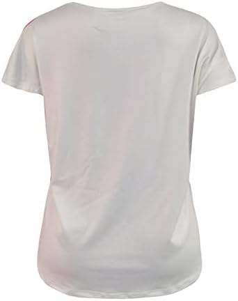 4 de julho camisetas camisetas para mulheres manga curta o pescoço camiseta americana start stars listras tampe-dye tunic tops