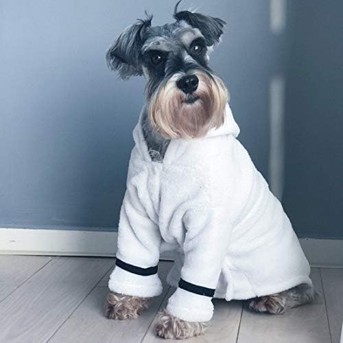 Toalha de roupão de cachorro para cães, pelúcia quente de pijamas de pijamas de cachorro pijamas de cachorro