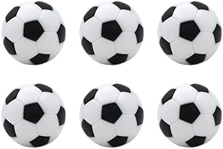 Bola de mesa de pebolim ddjsport de 1,25 polegadas Bola de futebol de 1,25 polegadas Bola preta e branca Foosblball Bolas pequenos substitutos
