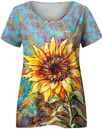 Camisa feminina Mulheres pequenas Moda de moda Top Summer Summer elegante mangas curtas Top o pescoço camisa de algodão Tops de