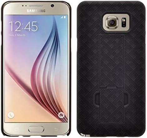 Sprint Samsung Galaxy Note 5 Case, caixa de combinação preta de casca dura para o coldre de transporte de choque