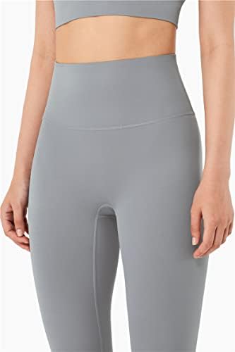 YETOWA LEGLINGS HIGH SUBESSO PARA MULHERES- Controle de barriga macia Slimming Yoga Pants para o treino de corrida