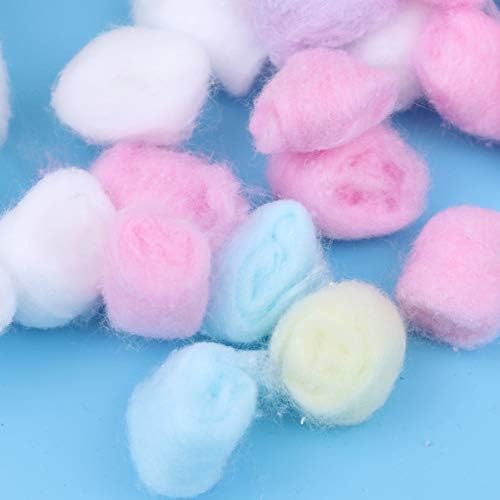 Lurrose lurrose 1 bolsa/500g bolas de algodão colorido maquiagem de algodão bolas de algodão em degradação da bola de algodão para