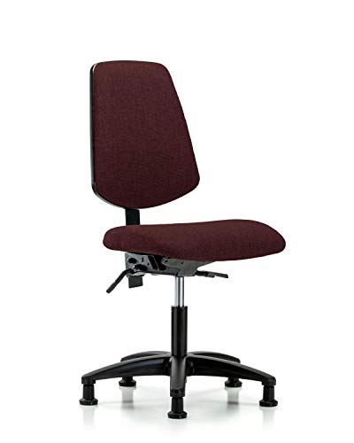 LABTECH ASSENTO LT41395 Cadeira de altura da mesa de tecido Base média traseira de nylon, planídeos, cinza