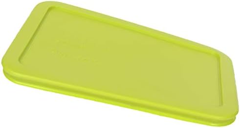 Pyrex 7210-PC 3 xícara de edamame retangular verde plástico de alimentos de armazenamento de alimentos, fabricado nos EUA