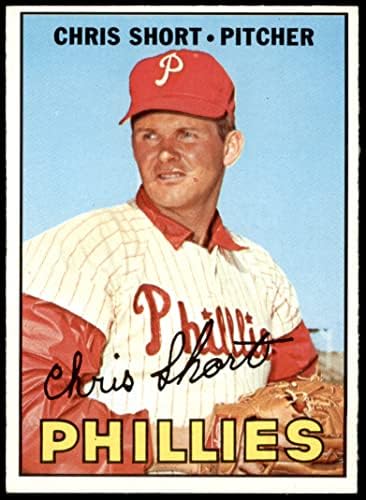1967 Topps # 395 Chris Short Philadelphia Phillies ex Phillies