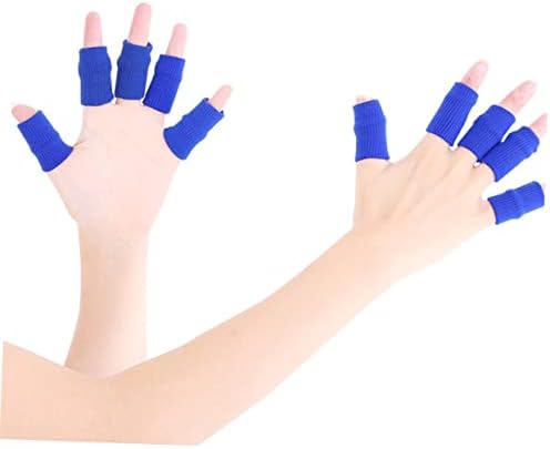 CLISPEED 20PCS Guarda de dedo Trigger Thumb Brace Fita Protector Protetor de dedilhado Mangas de dedos envoltem vôlei de mangas