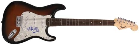 Dan Reynolds assinou autógrafo em tamanho grande Stratocaster de guitarra elétrica c/ Autenticação de Beckett Bas - Imagine o