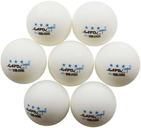 Mapol 100 pacote branco 3 estrelas de tênis bolas de tênis de pingo de pingue-pongue