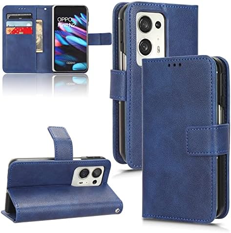 Telefones celulares Flip Casos Compatíveis com Oppo Encontre a capa de fólio de couro premium da carteira N2, Livro