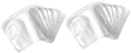 STOBOK 200PCS FILME PLÁSTICO Bolsas de embrulho transparentes Sacos encolhidos para cestas de presentes para regalo de calor de calor
