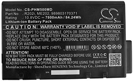 Substituição da bateria Parte nº 860310, 860315 para Philips 863080, 863081, 863082, 863083, 863300, 863301, 863302, 863303, 863304,