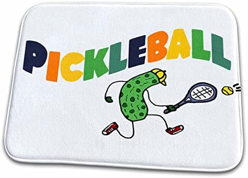 3drosrose fofo engraçado legal pickleball jogador com ... - tapetes de banheiro de banheiro